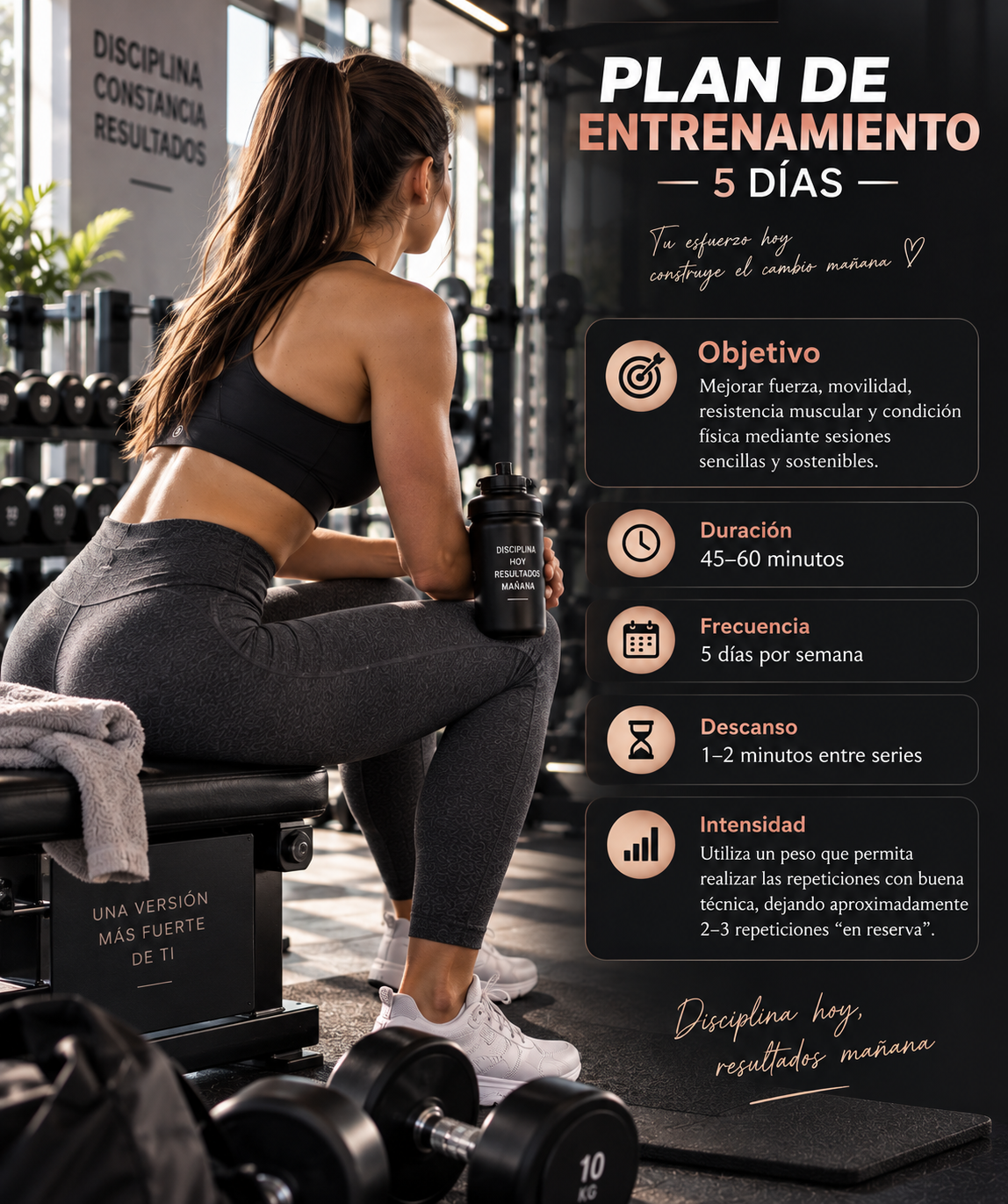 Guía definitiva de entrenamiento 5 días a la semana
