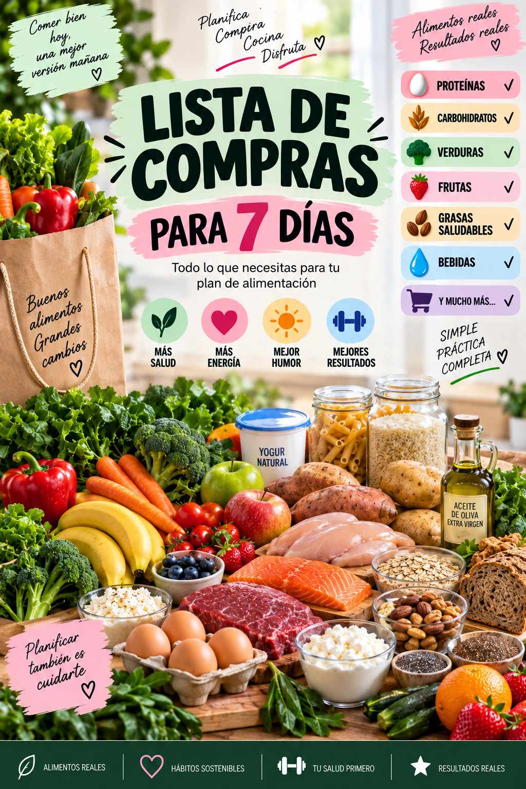 Lista de compras para 7 dias